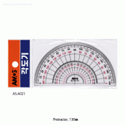 Amos® Protractor, 130mm, Thick-2mm, 각도기