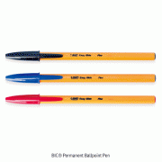 BIC® Permanent Ballpoint Pen, 0.7mm TipWith Hanging Hook, Black · Blue · Red, N2 유성볼펜