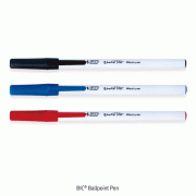 BIC® Ballpoint Pen, 1mm Tip, Round StickFor Home & Office, and School, Black · Blue · Red, 스틱 볼펜