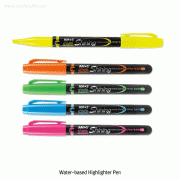 Amos® Water-based Highlighter Pen, 3mm Wide TipWith Hanging Hook, 샤이닝 수성 단방향 형광펜
