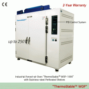 “ThermoStable TM WOF” Industrial Forced-air Drying Oven, 486 · 840 · 11 76 Lit, with Certi. & TraceabilityWith Stainless-steel Perforated Shelves, Digital PID Control System, Superior Temp. Accuracy, up to 250℃, ±1.0℃대용량 산업용 열풍 순환식 건조기 / 오븐, 우수한 온도 정확성