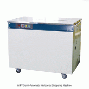 MIP® Semi-Automatic Horizontal Strapping Machine, High-table-type, Band Width 9~15mmIdeal for PP Packing Band, Stainless-steel Strapping Surface, High Strap Speed, 수평형 반자동 포장기