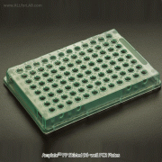Amplate TM PP Skirted 96-well PCR Plate, 0.1 ㎖ Tubes, with Alphanumeric Grid, - 196℃~+121℃With Ultrathin Wall, Certified RNase·DNase·Pyrogen·DNA-free, [ Canada-made ] , PCR 플레이트