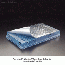 SequreSeal TM Adhesive PCR Aluminum Sealing Foil, Pierceable, Ideal for Manual Sealing, - 80℃~+120℃Certified RNase·DNase·DNA-free, DMSO Resistant, [ Canada-made ] , PCR 알루미늄 실링 호일, 접착식