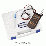 Suntex® Classic Portable pH·mV Meter, “TS-1”, 0.00~14.00pH, ±1999mV With Carrying Case for Field Measurement, Manual Temperature Compensation, 휴대용 pH·mV 미터