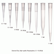 Gilson® Diamond Tip, Ideal for Gilson & Witeg-pipettors, Made of High-quality Polypropylene, 0.1~10,000㎕With Bulk·Hinged Rack·Individual Sterile Pack- type, with Graduated Volume Markers, Autoclavable, [ France-made ] , 길슨 정밀 피펫터 팁