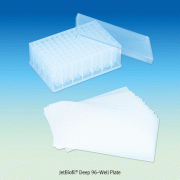 JetBiofil® Deep 96-Well Plate, γ-Sterile, PP, Quality Traceable, Well-volume 1.6 and 2.2㎖ Ideal for Cell and Tissue Culture, High Chemical Resistant, Stackable, Alphanumeric Grid, 96- 딥웰 플레이트