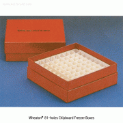 Wheaton® 81-hole Chipboard Freezer Box, with PE Coated, [ USA-made ] , 판지 냉동 보관 박스,81홀
