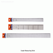 Graph Measuring Stick, Polystyrene, 30 & 50cmWith Printed Grid 5mm Spacing, Normal & Wide-type, 방안직자