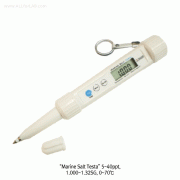 Trans® Marine Salt Tester, Measuring Specific Gravity, Salinity and Temp., 5~40ppt, 1.000~1.32SG, 0~70℃With Automatic Temperature Compensation, Easy One Touch Calibration, 디지털 휴대용 염도 테스터