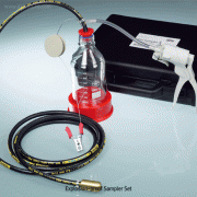 Burkle® Explosion-proof Sampler Set, Incl. Hose·Pump·Adapter·Bottle·Earthing CableFor Sampling Flammable Liquids, with Handy Transport Case, [ Germany-made ] , 방폭형 샘플러 세트