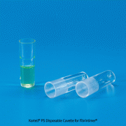 Kartell® PS Disposable Cuvette for Fibrintimer® , -10℃~+70/80℃Made of Polystyrene, PS 큐벳, 일회용
