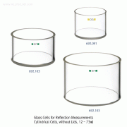 Glass Cells for Reflection MeasurementsCylindrical Cells, without Lids, 12 ~ 73㎖