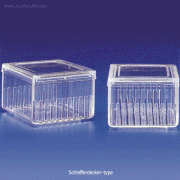 Kartell® PMP Staining Jar, Transparent, Durability0℃~+ 1 50/ 1 60℃, [ Italy-made ] , PMP 플라스틱 염색밧트