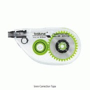 Balune® 5mm Correction Tape, Available Clean Copy, 5.0mm×L8mwith Dispenser, Optional Refill Tape, 5mm 수정 테이프