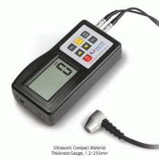 SAUTER® Ultrasonic Compact Material Thickness Gauge, External Sensor-type, 1.2~225mmIdeal for Difficult-to-Access Measuring Points, Data Interface RS-232 Included, 초음파 두께측정기