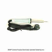 ARIM® General Purpose Electrically-operated Soldering Iron, with Insulated PVC HandleWith Tip Φ4mm, Max Temp : Up to 450℃, Body Length 197mm, Electric Wire Length 1.5m, 전기인두기