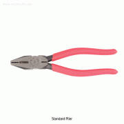 Standard Plier, with PVC Coated Handle, Turn and BendIdeal for wire & Cable Cutting, Cutting Capacity Φ2.15/2.75/3.40mm, 표준형 플라이어