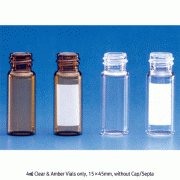 (1) (2)Wheaton® 13-425 Screwtop 4 ㎖ Premium Glass Vials, Inserts and ScrewcapsIdeal for Autosampler and General Sample Vial, Vials & Caps Separately , [ USA-made ]4 ㎖ 프리미엄 Screwtop 바이알, 인써트 and 스크류캡 별매