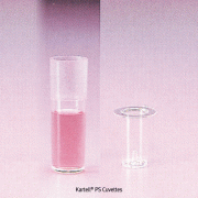 Kartell® PS Cuvette / Vial for Auto Analyzer, DisposableMade of Polystyrene(PS), -10℃~+70/80℃ withstand, 자동 분석기용 일회성 큐벳