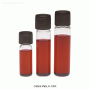 Wheaton® 4~12㎖ Culture Vial, with Deep-skirted Rubber Lined CapIdeal for Working with Infectious Material, 컬쳐 바이알, 캡포함