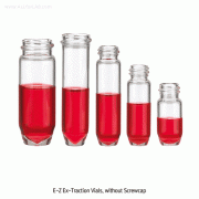 Wheaton® 2~20㎖ E-Z Ex-Traction® Vials, with Unique Conical BottomFor Maximum Sample Recovery, without Screwcap, 시료 고회수용 바이알