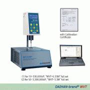 DAIHAN® Remote Temp. Control Rotary Viscometer-full Set “WVT-0.33M” & “WVT-3.3M” , 5~3,300,000cPWith Calibration Certificate & Spindle-kit(LV1~4) & (RV2~7), Lifting Stand, 0.1~100rpm, 온도조절 디지털 회전 점도계