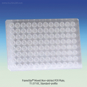 4titude® FrameStar®, 96well Non-skirted PCR Plate, PC Frame & PP Tubes, Standard Profile96well PCR 플레이트/기본형, for most Thermal Cyclers, -100 ~ +140℃ / PC, Free from RNase?DNase?DNA