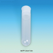 Wisd 6㎖ PP Culture Tube, with Round Bottom, Sterile & Non-Sterile Type, Φ15×L65mm with White Inner Screwcap, Autoclavable, 멸균 & 비멸균 컬쳐 튜브