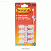 3M® Command® Cord Clips, Holds Strongly / Removes Cleanly Ideal for Organising & Decorating Wire, No Surface Damage, 코맨드® 전선용 클립