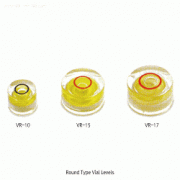 SB® Vial Levels, Round Type (Φ10/15/17mm) & Tube Type (Φ6.5/9.5mm), 바이알 수평기