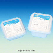 Disposable Ethanol Swabs, for Disinfection of the Skin Prior to Injection with 76.9~81.4% Ethyl Alcohol, 4cm×4cm, 200pads & 400pads, 일회용 에탄올 스왑, 살균소독용