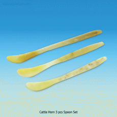 Cattle Horn 3 pcs Spoon Set, L110/125/135mm For Kitchen & Weighing, Robust and Light weight, 소뿔 스푼 3종 세트