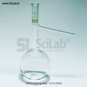 PYREX® ASTM Distilling Flasks, 125 & 250ml<Br>증류 플라스크, Angle-type