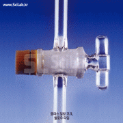 DURAN® Precise Stopcocks, with HOLLOW-Plug & -Handle<br>정밀 글라스 콕, 특수 Hollow-type의 정밀형, 편리한 handle, α3.3-glass