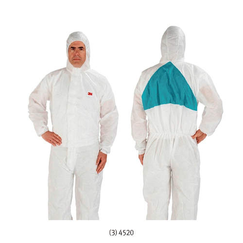 3M® Popular Multi-Protective Clothing, Type 5 & 6, Anti-Static (EN 1149-5), Hoody-type<br>Protection against Nuclear Particles (EN 1073-2) and Hazardous Particle (EN ISO 13982-1), 보급형 안전 보호복, 방진·내약품