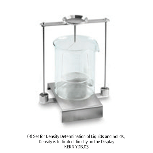 Kern® [d] 0.01/0.1mg, max.220g High-professional Analytical Balance “ABT”, Single-cell Weighing System<br>With Internal Calibration, Multi-function : ex. Density-measure, 고정밀-분석/화학천평, 내부자동보정