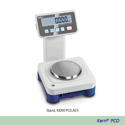 Kern® [d] 1 & 10mg, max.250 & 3,500g High-Resolution Lab Balance “PCD”, with Remote/Removable Display<br>Ideal for Working in Fume Hoods·Glove Boxes for Toxic·Volatile·Contaminated Substances, with Counting & PRE-TARE Func.<br>원격 계량 정밀 바란스, 계수계 겸용, 동물계량 가