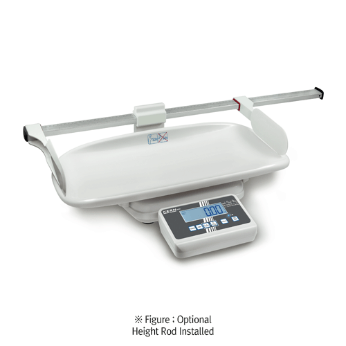 Kern® [d] 2·5·10g, max.6·15·20kg Elegantly-Precision Baby Scale “MBC”<br>Ideal for Weighing Neonates in Paediatrics, with Feeding-& Hold-Function, 정밀형 신생아 체중계