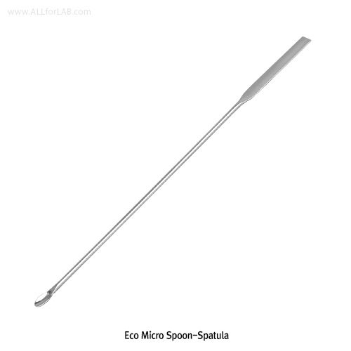 Micro Spoon-Spatula, High Grade Stainless-steel, L150~200mm<br>With Bowl 3×5~5×9, Non-magnetic, 마이크로 스패츌러-스푼, 비자성/비부식