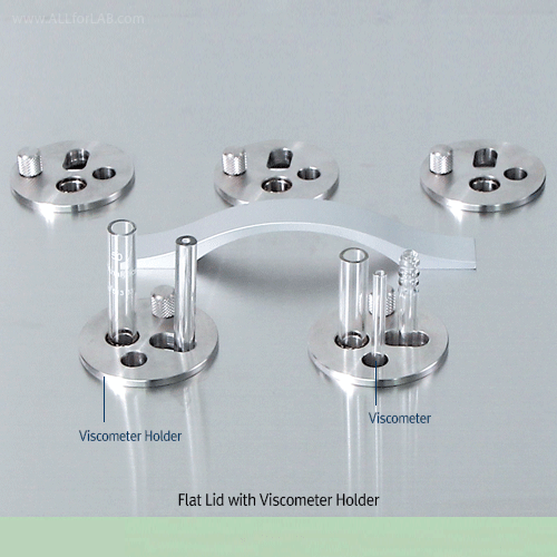 DAIHAN® Digital Precise Viscosity Bath “WVB”, for 5 Viscometers, Max. 30Lit/min, up to 100℃, ±0.1℃<br>Stainless-steel Lid with 5 Holes for Viscometer Holders, Available Reverse & Routine-type Viscometer, Transparent Window<br>투시형 정밀 점도 항온수조, 5×점도계 사용가능, 디