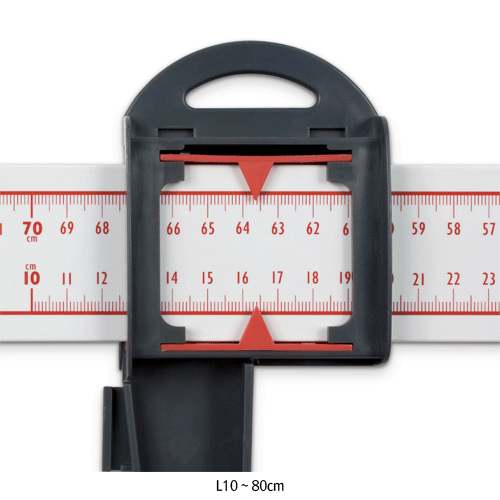 Kern® [d] 1mm, L10~80cm Portable Baby Height Measuring Rod/Ruler<br>Ideal for Medical Diagnostics, with Large Guide Surfaces, 눈금이동형 아기용 신장계