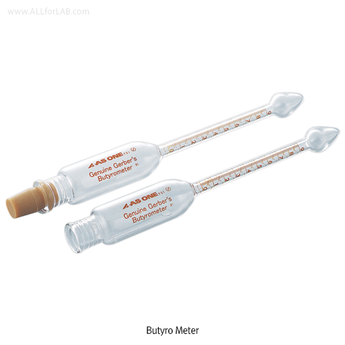 Butyro Meter, Gerber Test Bottle with Plug, for Milk Test, 1.125㎖<br>Graduated/90 Scales, 부티로 미터