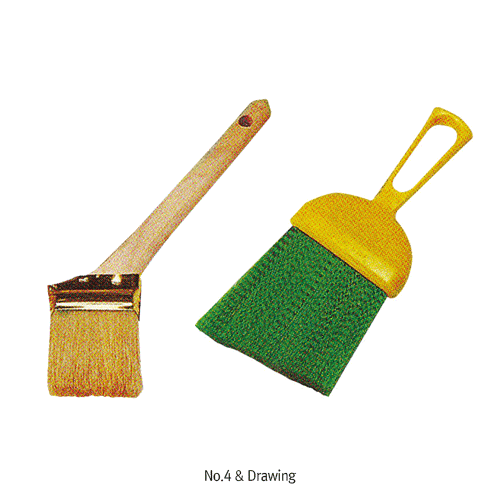 Laboran® Highly Functional Brush, with Wood Handle<br>Made of White Goat & Hog Hair, 기능성/다용도 브러쉬, 특수 양모 & 돈모
