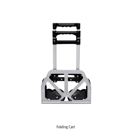 Folding Hand Cart, Aluminum Alloy, Personal-type, Portable, Loading Capacity 70~90kg<br>Ideal for Shopping·Travelling·Moving Stuffs, Height Adjustable, Durable, 접이식 핸드카트