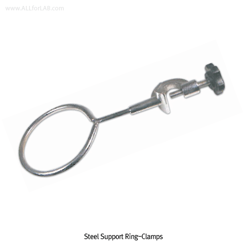 SciLab® Stainless-steel Support Ring-Clamp, Φ50~Φ90mm<br>Ideal for Various Funnel &c., <Korea-Made> 홀딩 링-클램프
