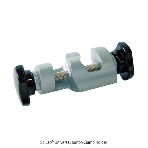 SciLab® Universal Jumbo Clamp Holder, Cast-Aluminium, Grip Capa. Φ25mm<br>Ideal for Stirrer Rod, Safety/Strong Grip Power, <Korea-Made> 만능점보홀더