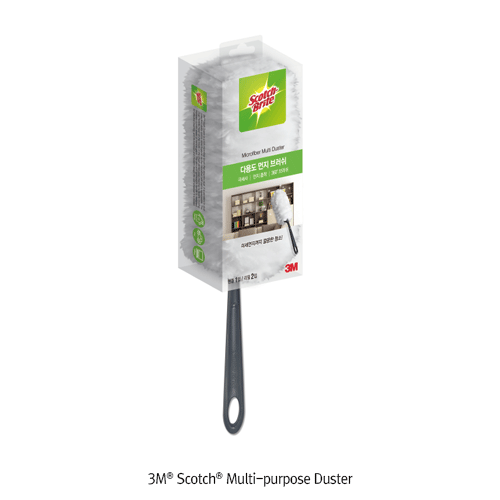 3M® Scotch® Multi-purpose Duster, Ergonomic Design, with ABS Handle, Overall L285mm<br>Ideal for Remove Dirt in Grout, Easy to Use, 다용도 먼지떨이개