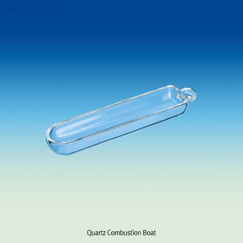 Quartz Combustion Boat, 2~10㎖<br>Up to 1250℃, Softening Point 1680℃, 석영 연소 보트
