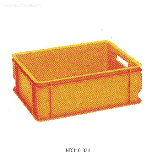 National® PPC/HDPE Utility Rectangular Container, Without Lid, 8~50 Lit<br>Stackable, Space-saving, PPC 100℃, HDPE 105/120℃, <Korea-Made> 공구상자